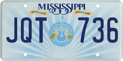 MS license plate JQT736