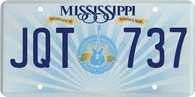 MS license plate JQT737