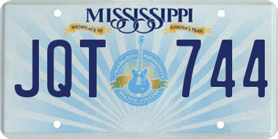 MS license plate JQT744