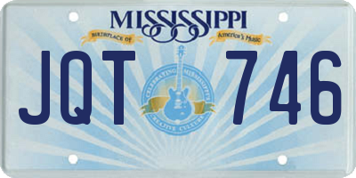 MS license plate JQT746