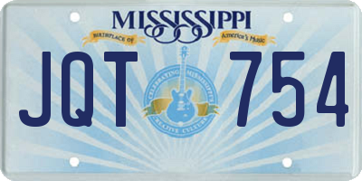 MS license plate JQT754