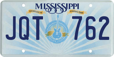 MS license plate JQT762