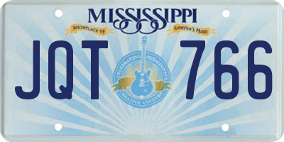 MS license plate JQT766