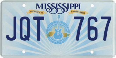 MS license plate JQT767