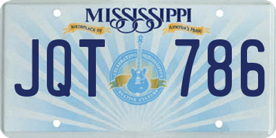 MS license plate JQT786