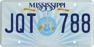 MS license plate JQT788