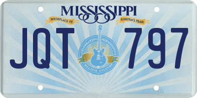 MS license plate JQT797