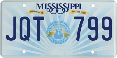 MS license plate JQT799