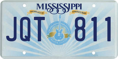 MS license plate JQT811
