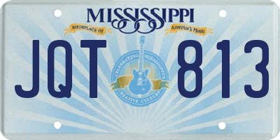 MS license plate JQT813