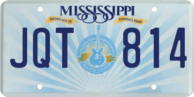 MS license plate JQT814