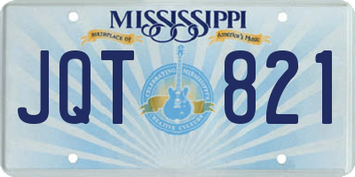 MS license plate JQT821