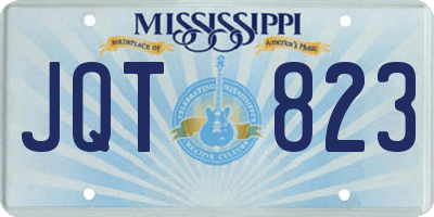 MS license plate JQT823