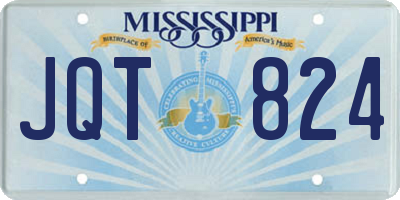 MS license plate JQT824