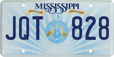 MS license plate JQT828