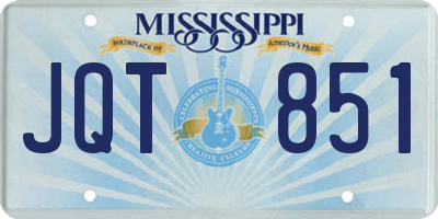 MS license plate JQT851