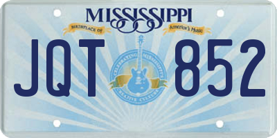 MS license plate JQT852