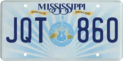 MS license plate JQT860