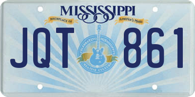 MS license plate JQT861