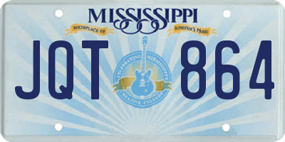 MS license plate JQT864