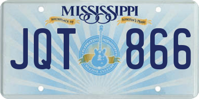 MS license plate JQT866