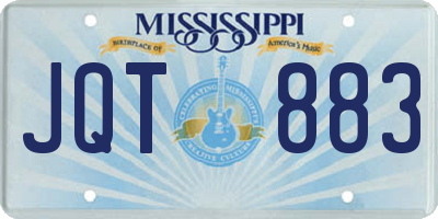 MS license plate JQT883