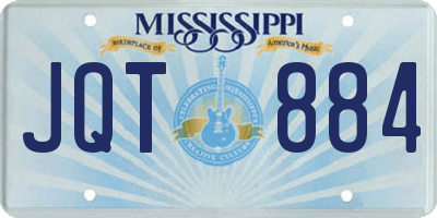 MS license plate JQT884