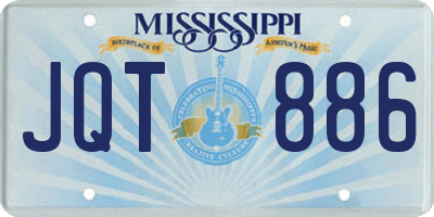 MS license plate JQT886