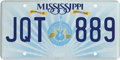MS license plate JQT889