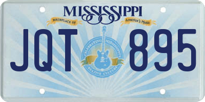MS license plate JQT895