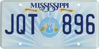 MS license plate JQT896