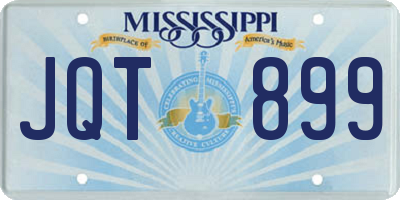 MS license plate JQT899