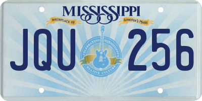 MS license plate JQU256
