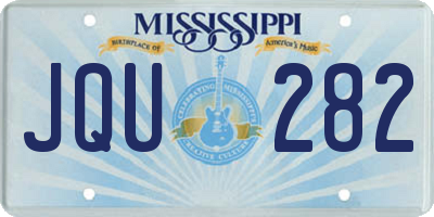 MS license plate JQU282
