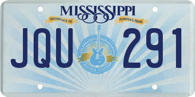 MS license plate JQU291