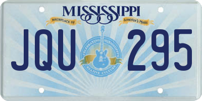 MS license plate JQU295