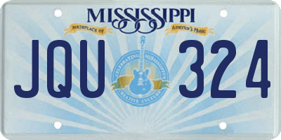 MS license plate JQU324