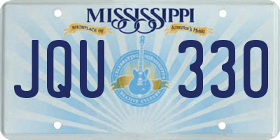 MS license plate JQU330