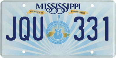 MS license plate JQU331