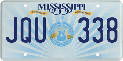 MS license plate JQU338