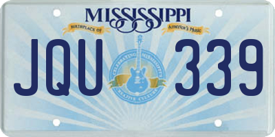 MS license plate JQU339