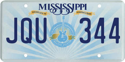 MS license plate JQU344