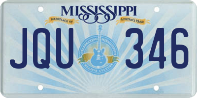 MS license plate JQU346