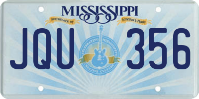 MS license plate JQU356