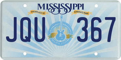 MS license plate JQU367