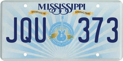 MS license plate JQU373