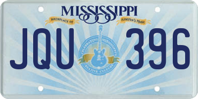 MS license plate JQU396