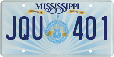 MS license plate JQU401