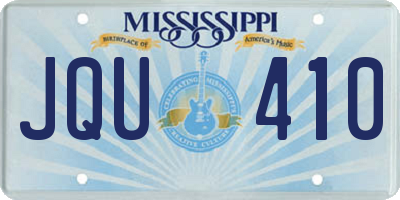 MS license plate JQU410