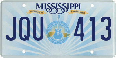 MS license plate JQU413